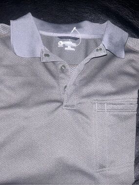 Men's Gray Performance Polo